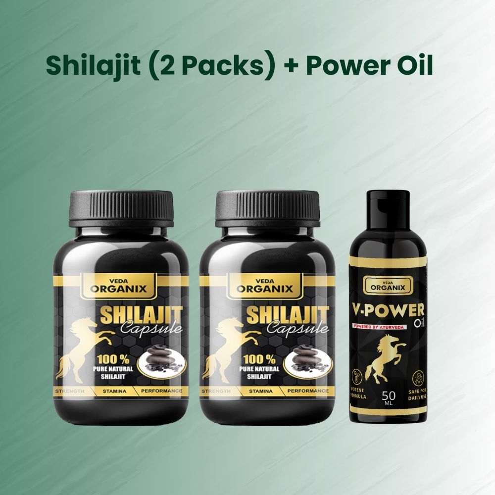 Shilajit (2 Packs) + Power Oil